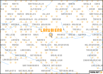 map of La Rubiera