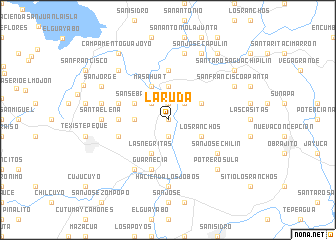 map of La Ruda