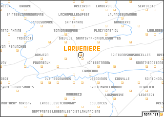 map of Larvenière