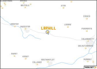 map of Larwill