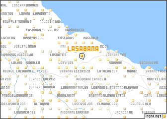 map of La Sabana