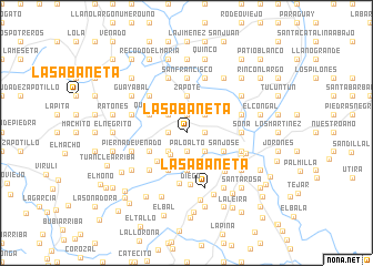map of La Sabaneta