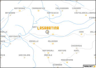 map of La Sabatina