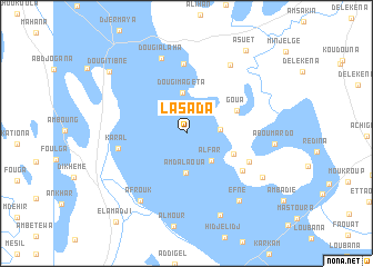 map of Lasada