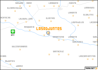 map of Las Adjuntas