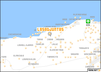 map of Las Adjuntas