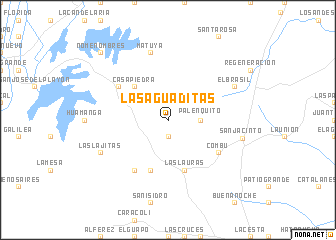 map of Las Aguaditas