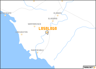 map of La Salada