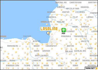 map of La Saline