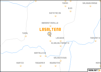 map of La Salteña