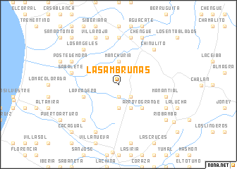 map of Las Ambrunas