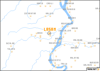map of Lasam