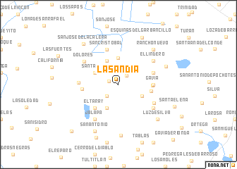 map of La Sandía