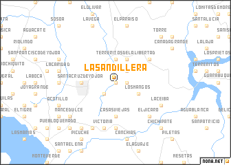 map of La Sandillera