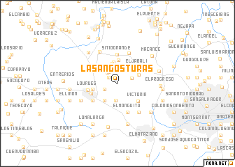 map of Las Angosturas