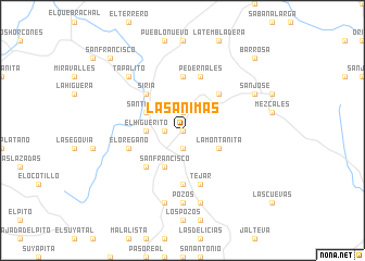 map of Las Ánimas