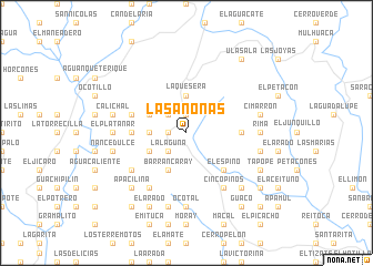 map of Las Anonas