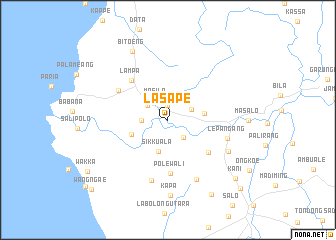 map of Lasape