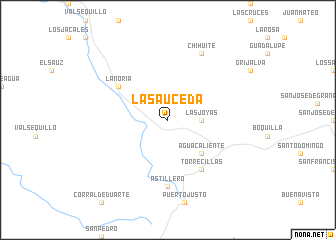 map of La Sauceda