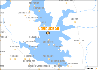 map of La Sauceda