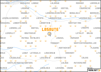 map of La Saute