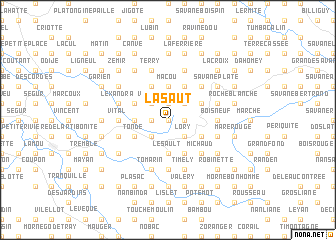 map of La Saut
