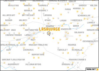 map of Lasauvage