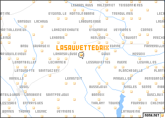 map of La Sauvette dʼAix