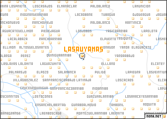 map of Las Auyamas