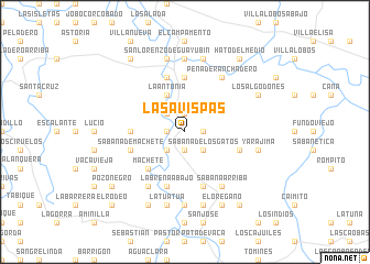 map of Las Avispas