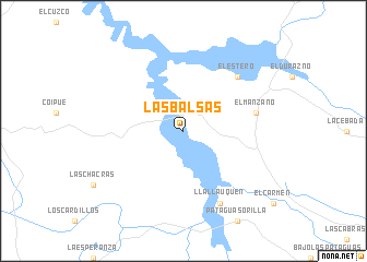 map of Las Balsas