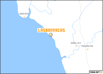 map of Las Barracas