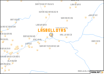 map of Las Bellotas