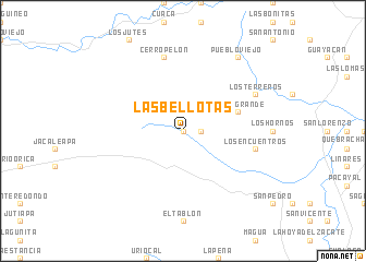 map of Las Bellotas