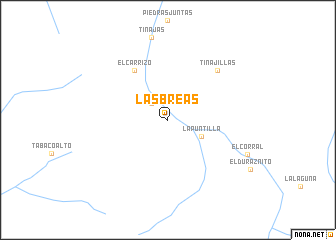 map of Las Breas