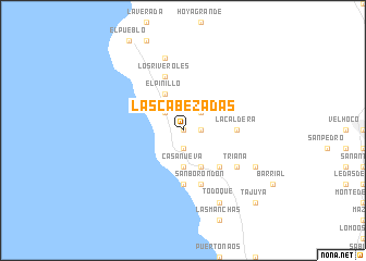 map of Las Cabezadas