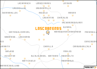 map of Las Cabreras