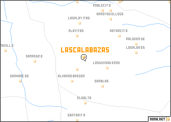 map of Las Calabazas