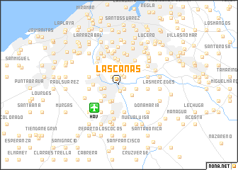 map of Las Canas