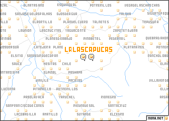 map of Las Capucas