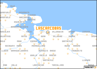 map of Las Cárcobas