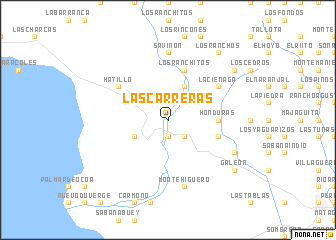 map of Las Carreras