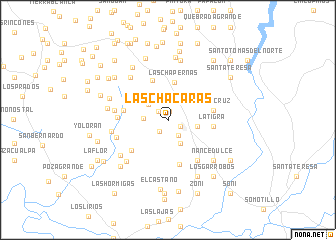 map of Las Chacaras