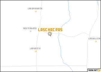 map of Las Chacras