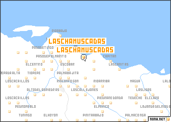 map of Las Chamuscadas