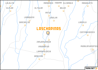map of Las Chapinas