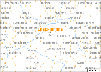 map of Las Chinamas