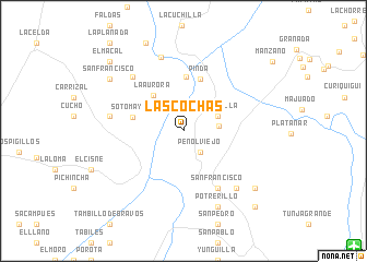 map of Las Cochas