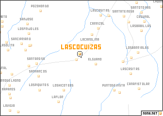 map of Las Cocuizas