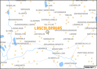 map of Las Coloradas